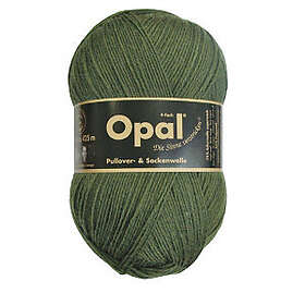 Opal Uni 4-trådigt Garn Unicolor 5184 Oliv