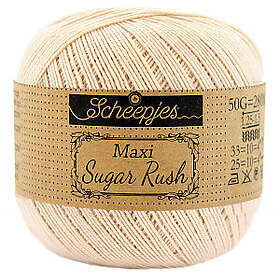 Scheepjes Maxi Sugar Rush Garn Unicolor 255 Nude