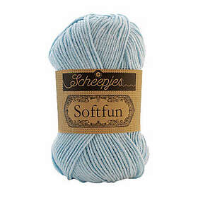Scheepjes Softfun Garn Unicolor 2613 Isblå