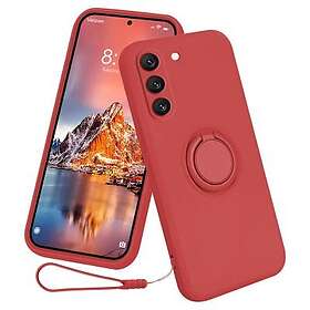 Samsung Galaxy S23 Skal Med Ringhållare Röd