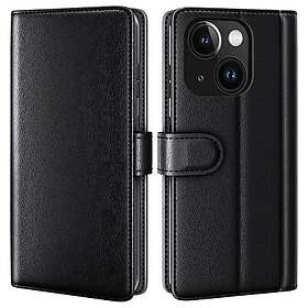 Äkta Läderfodral Apple iPhone 15 Svart