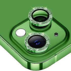 Hat Prince Glitter Linsskydd iPhone 14/14 Plus Grön