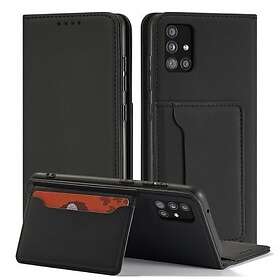 Samsung Galaxy A53 5G Magnetfodral med Kortfack & Ställfunktion Svart