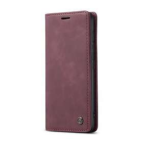 CaseMe Slim Plånboksfodral Samsung Galaxy S21 Vinröd