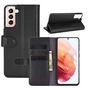 Äkta Läderfodral Samsung Galaxy S21 Svart