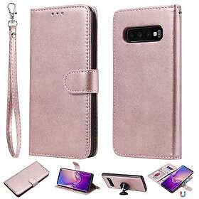 Magnet Leather Wallet Samsung Galaxy S10 Roséguld