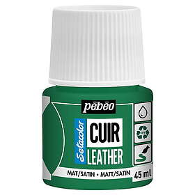 Pebeo Cuir Leather 45ml läderfärg – Grön, matt satin-finish
