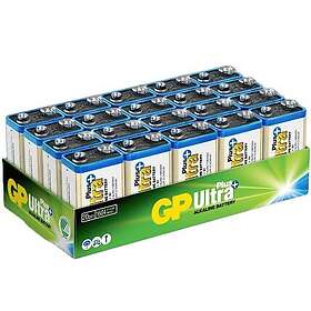 GP Batteries Ultra Plus Alkaliska 9V-batterier (6LF22) Box 20-P
