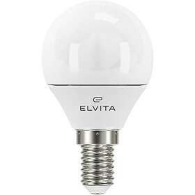 Elvita LED klotlampa P45 E14 470lm op