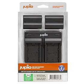Jupio NP-W235 Fuji kit, 2st batterier+dubbelladdare