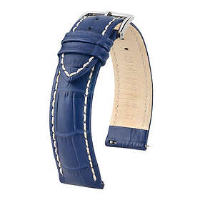 Hirsch MODENA Calf Leather Dark Blue L 22 mm
