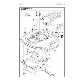 Husqvarna Kaross komplett Automower 265 ACX för Automower 265 ACX 5802926-02