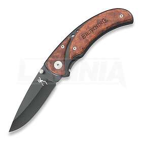 Browning Framelock Drop Point, Black/Cocobolo BR068