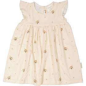 Geggamoja Bambu Klänning med volang Long ear 98/104