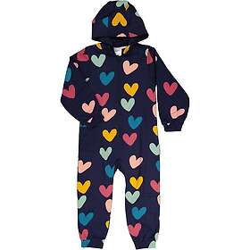 Geggamoja College Jumpsuit Hjärtan Blå 50/56