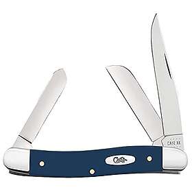 Case Cutlery Navy Blue Synthetic Smooth Medium Stockman with Pen Blade CA23612