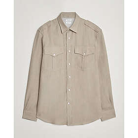 Brunello Cucinelli Linen Canapa Safari Shirt (Herre)