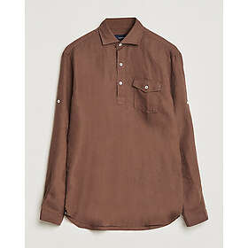 Lardini Relaxed Linen Popover Shirt (Herre)
