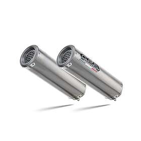 GPR Exhaust Gpr Exclusive M3 Natural Titanium Dual Slip On Corsaro 1200 05-11 Homologated Muffler Silver