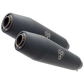 GPR Exhaust Systems Deeptone Cafè Racer Silencer Without Link Pipe Cbr 600 F 91-98 Homologated Svart