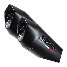 GPR Exhaust Systems Furore Double Slip On Muffler Dorsoduro 750 08-16 Homologated Svart