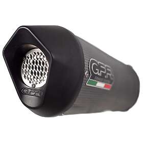 GPR Exhaust Systems Furore Evo4 Poppy Aprilia Rsv4 1000/rf/rr/racer Pack 17-18 Ref:e.a65.cat.fupo Homologated Oval Muffler Svart