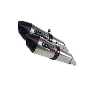 GPR Exhaust Gpr Exclusive Gpe Anniversary Titanium Dual Slip On V-strom Dl 1000 02-13 Homologated Muffler Svart,Silver