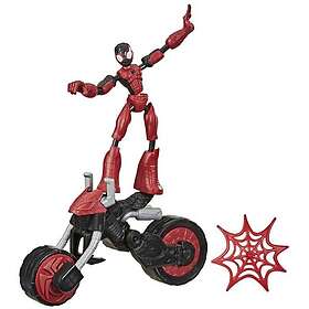 Marvel Spiderman Bend And Flex med motorcykel