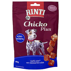 Rinti Chicko Plus tärningar ost & anka 80g