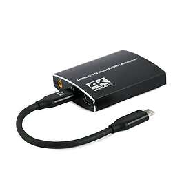 Cablexpert Adapter USB-C till dubbla HDMI 4K, 30Hz