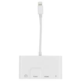 iPhone adapter till RJ45 Ethernet HDMI USB Camera