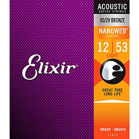Elixir Nanoweb 80/20 Bronze 012-053 Light