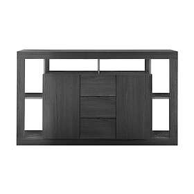 Asfordby Sideboard 134x102x42 cm Svart