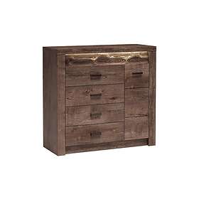 Indianapolis Skänk 109x42x104 cm Mörk ask