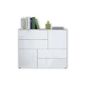 Silje skänk sideboard 2 dörrar/4 lådor högglans SNNK325