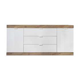 Nicery Sideboard 180 cm Hvit/Brun
