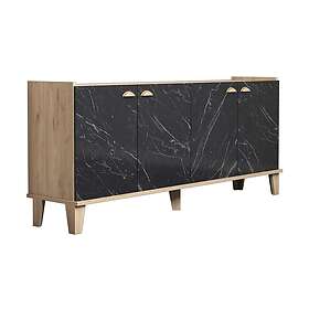 Sideboard 41x182 cm Natur/Svart 566BMS2603
