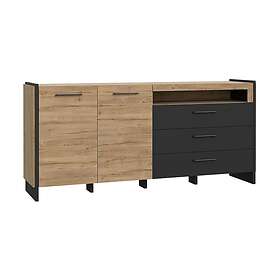 Gevgelija Sideboard 41x187 cm Brown/Svart MNRK231L-M401