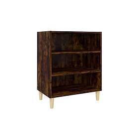 Skänk rökfärgad ek 57x35x70 cm spånskiva Brun 813188