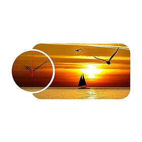 Decorative MDF Clock (2 Pieces) 68x32 238HMA5166