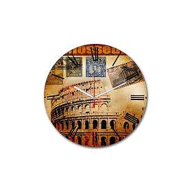 Dekorativ MDF Vegg-klokke 30 cm Flerfärgad 238HMA6100