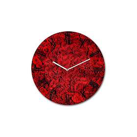 Dekorativ MDF Vegg-klokke 30 cm Flerfärgad 238HMA6192