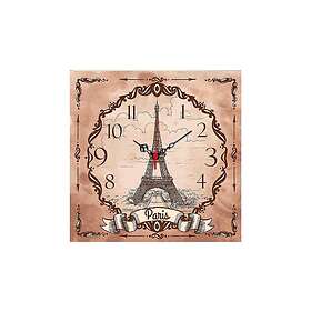 Dekorativ MDF Vegg-klokke 40x40 cm Flerfärgad 238HMA3171