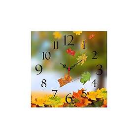 Dekorativ MDF Vegg-klokke 40x40 cm Flerfärgad 238HMA3161