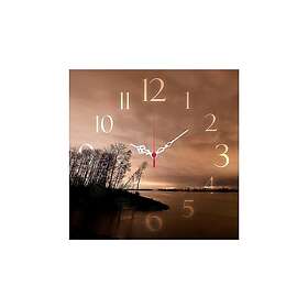 Dekorativ MDF Vegg-klokke 40x40 cm Flerfärgad 238HMA3188