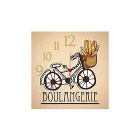 Dekorativ MDF Vegg-klokke 40x40 cm Flerfärgad 238HMA3164