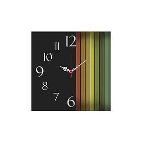 Dekorativ MDF Vegg-klokke 40x40 cm Flerfärgad 238HMA3191