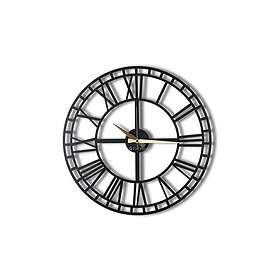 Dekorativ Metallväggklocka Svart 805BSG1105
