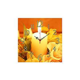 Dekorativ MDF Vegg-klokke 40x40 cm Flerfärgad 238HMA3199