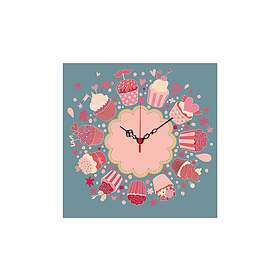 Diyadin Dekorklocka 40x40 cm Kitchen Flerfärgad 238HMA3168